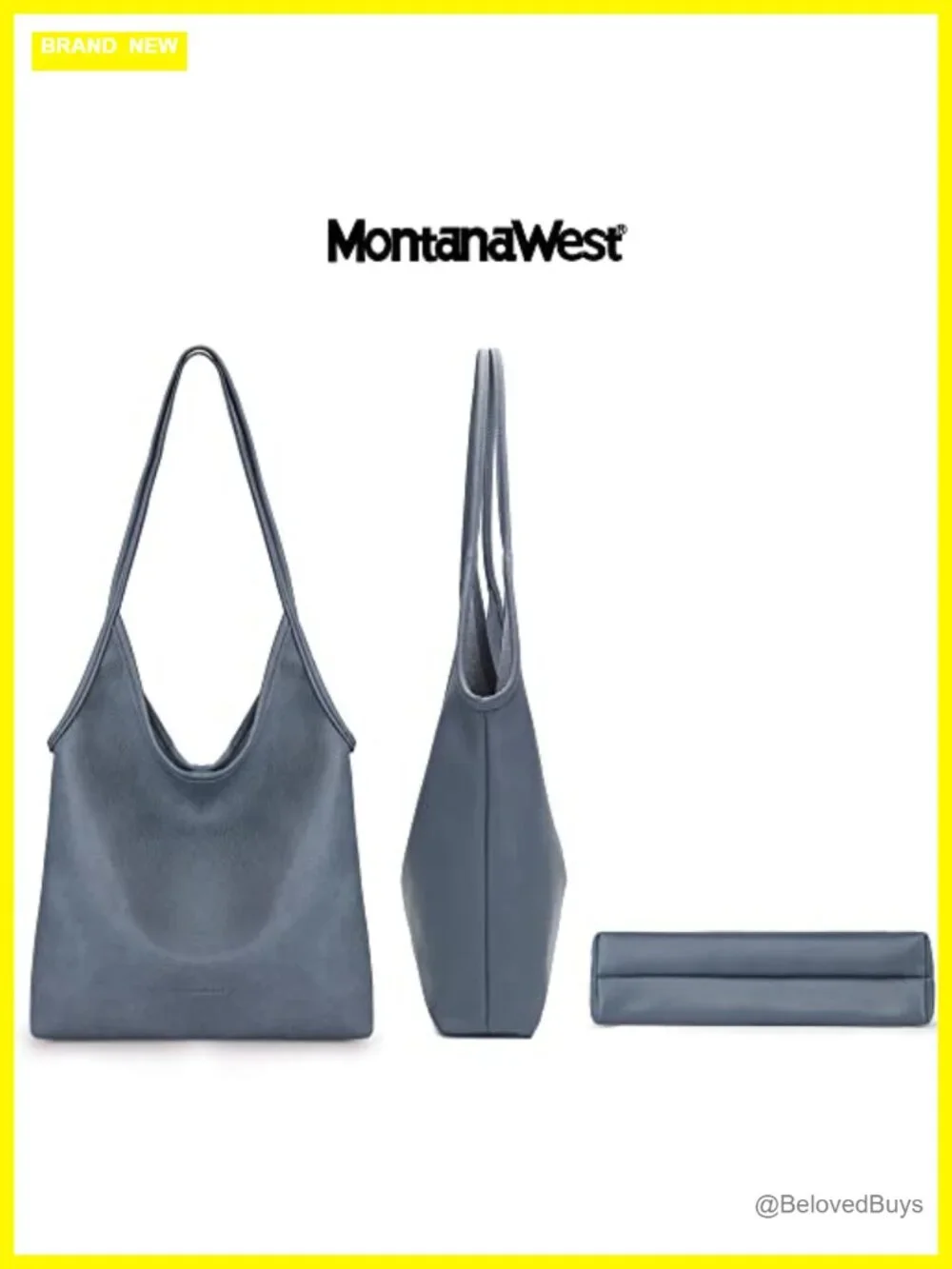 Slouchy Hobo Bag Soft Faux Leather Designer Shoulder Purse